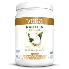 VeGa 乳清蛋白粉, 椰子杏仁, 1個, 518克