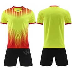 족구 의류 남자 축구 배구 유니폼 반바지 반티 운동복 훈련 저지 성인 세트, XL, 노란색