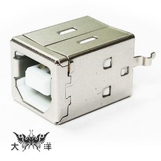 大洋國際電子 USB B型母座 180度, 1個