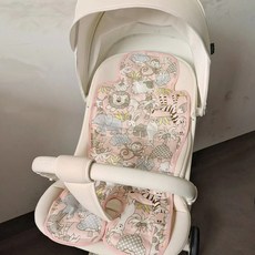嬰兒車涼墊 凝珠涼感坐墊 兒童推車冰涼墊 夏季涼感, 1個, 粉動物樂園 ✨現貨