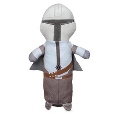 플러시 피규어 개 장난감 | 만다로리안의 6인치 소형 - 부드럽고 플러시한 장난감 모든 개를 위한 안전한 패브릭 삐걱거리는, 12 Inch