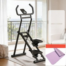 온트렌디 손잡이스텝퍼 무소음 스테퍼 홈트 실내 기구, 나이트블랙 2세대 카운터 미끄럼 방지 매트