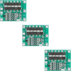 3pcs 4S 리튬 BMS 보호 보드 14.8V16.8V 40A 과충전 과전류 단락 모듈, 40A Green
