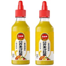 피닉스 허니 머스타드 샐러드 드레싱 한국식 프라이드 치킨 버거 프렌치 프라이 야채 토스트 토마토 소스 달콤하고 매콤한 디핑 소스, 2병할인 허니머스타드소스 250g2병, 250g, 1개