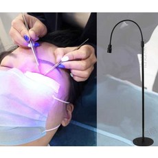 속눈썹 경화램프 LED 조명 스탠드 프레임, 1개, 5W 화이트 +액세서리