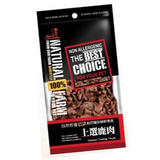 Aquanature 自然牧場 犬用上選鹿肉訓練軟零食，優質蛋白質，高含肉量，無穀配方, 1個, 犬用 上選鹿肉 70g