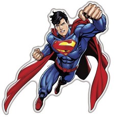 Fan Emblems 원더 우먼 캐릭터 돔형 투명 자동차 데칼, 슈퍼맨