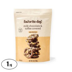 Favorite Day 밀크 초콜릿 앤 토피 커버드 미니 프레첼, 1개, 170g
