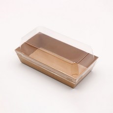 샌드위치포장용기 직사각 크라프트 샌드위치케이스(중) 15.5x8.5x3.5cm 50개 세트, 1개, 50개입