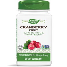 Nature's Way 然萃維 蔓越莓465mg素食膠囊, 180顆, 1罐