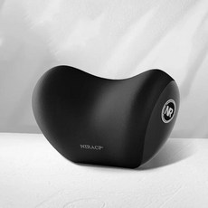 자동차 목 머리 받침 탄성 힘 베개 메모리 통기성 여행 가드 요추, 색상: 2. Black Headrest, 1개