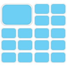 100pcs EMS 젤 패드 전극 겔 교체 패드 EMS 흡수제 젤 패드 복부 근육 트레이너 액세서리, 파란색, 05 100pcs