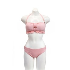 앙쥬 뽀샤시 핑크SET 폴댄스 폴댄스의상 폴댄스웨어 폴웨어 비치웨어 비키니 수영복 세트