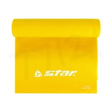 스타 TPE밴드 운동밴드 근력밴드 헬스밴드 고무밴드, 1개, 스타 TPE밴드(3단계):옐로우