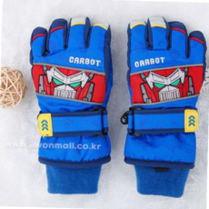 스키장갑 3사이즈 헬로카봇 캐릭터 방한장갑 보드장갑 핑거 1개