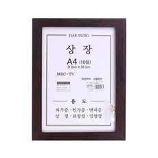 SE 모티브 상장 원목 10절 액자