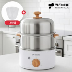 2026 NEW 키친아트 계란찜기 1단 2단 올 스텐 계란삶는기계 고구마 호빵 전기찜기 에그 쿠커, ka-7014s2(2단)