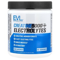 EVLution Nutrition 이볼루션뉴트리션 크레아틴5000 일렉트로라이츠 250g 파우더 운동보충제, EVLution Nutrition 이볼루션뉴트리션 크레, 1개