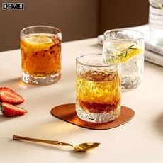 DFMEI 6只裝加厚耐熱玻璃杯家用透明喝水杯泡茶杯牛奶果汁啤酒杯子套裝, 1個