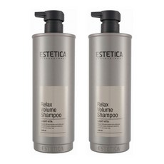 에스테티카 샴푸 2 볼륨 릴렉스 가는모 보습 웨이브 미용실 대용량, 1.5L, 2개
