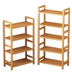 인테리어 원목선반 DIY 스탠드 다용도 정리대 수납가구, 3단, 브라운