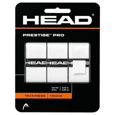HEAD Sensation Pro 테니스 라켓 화이트 오버 그립, 3-pack