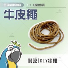 金瑞成鳥園 牛皮繩 DIY好物 自由串接玩具, 1個