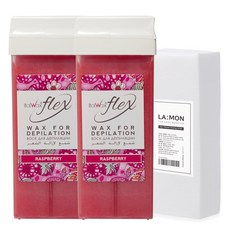 ITALWAX 소프트 플렉스 왁싱 카트리지 라몽 머슬린천 100매입 포함, 4개