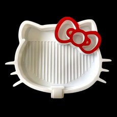 新款貓咪鑽石畫點鑽盤，高顏值收納翻鑽盤，DIY鑽石繡工具, 1個, 3D貓咪點鑽盤（白色）