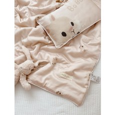 얇고 시원한 부드럽고 가벼운 에어컨이불 디자인의 여름이불, 핑크 웨스트 하이랜드