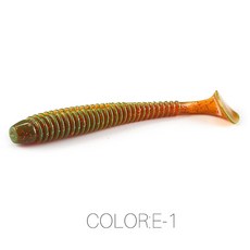 [루어 낚시 베이트] 슈퍼 대륙 임팩트 링 쉐드 루어 소프트 20pcs 10pcs 6pcs 플라스틱 미끼 Swimbait Jigging Lure 인공, [00] E-1