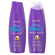 Aussie 오지 미라클 모이스트 샴푸 컨디셔너 세트 360ml x 2 아보카도 호호바