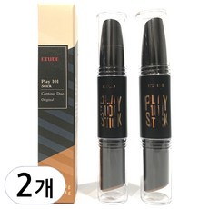 에뛰드하우스 플레이 101 스틱 컨투어듀오 6g, 1호 오리지널, 2개