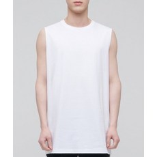 MUSINSA STANDARD 레이어드 슬리브리스 탑_긴 기장 [화이트] 201686