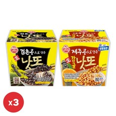오뚜기 검은콩으로 만든 생낫또 153g 3개+제주콩으로 만든 생감귤낫또 171g 3개, 972g, 1세트