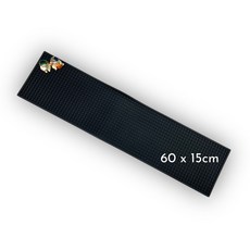 【台灣現貨】調酒器具 吧台墊 防水防滑橡膠吧檯墊 酒吧吧台瀝水墊 鉚釘設計, 1個, 60x15cm