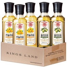 해표 카놀라유 250ml 3개 + 해표 올리브유 250ml 2개, 1세트