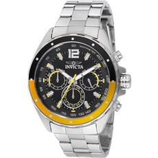 Invicta Speedway 크로노그래프 GMT 쿼츠 블랙 다이얼 남성용 시계 49365