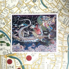 村上隆 藝術明信片 展覽系列 日本設計, 1個, 宇宙翱翔青龍