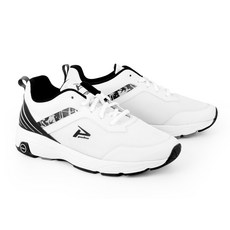 puhu運動鞋，白色透氣網布輕便運動訓練跑步鞋