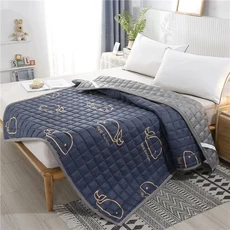 편안한 침대 매트리스 면 통기성 항균 쿠션 부드러운 다다미 싱글 더블 기숙사 이불 매트, [04] 1800x2000mm, Color 2