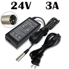 24V 3A 5A XLR 납산 배터리 충전기 (고고 엘리트 트래블러 플러스 재지 의자 휠체어 휠 레이저 호버보드용), 02 EU PLUG, 02 24V 3A