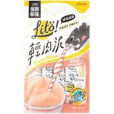怪獸部落 LITÖ 輕肉泥 犬貓零食, 10g, 1個, 鮭魚