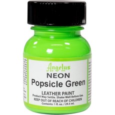 Angelus Leather 가죽페인트 네온 팝시클 그린 가죽공예, 1개, 원컬러