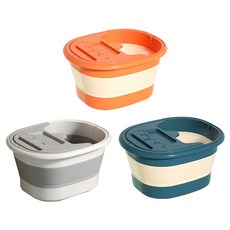 접이식 족욕통 덮개 족욕기 족욕바구니 발 족욕 다용도 바구니 바스켓 족욕대야 족욕탕, 1개, 오렌지