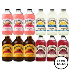 분다버그 자몽+레몬+진저비어+버건디 375ml 각 3개씩 총 12병, 12개