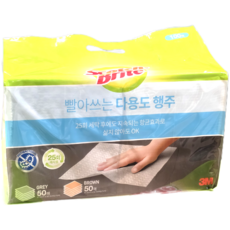 스카치브라이트 빨아쓰는 다용도 행주 겸 청소포 100매, 1개
