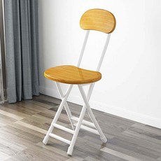 미니 접이식 의자 실내 야외, 1인용, 등받이 의자 대나무 패턴 45cm