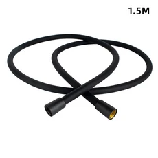 브리스크스프링 초부드러운 꼬임 방지 실리콘 샤워 호스 NSF/WRAS 인증 1.5/2M 유연한 헤드 폭발, 09 black-1.5m