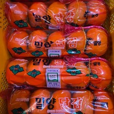 밀양단감 (줄비닐포장) 부유단감 가정용, 1박스, 10kg 60과 내외 [중소과]